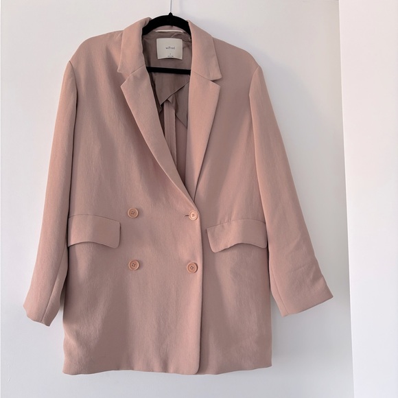 Wilfred Jackets & Blazers - Wilfred Blush Double-Breasted Blazer in size 2